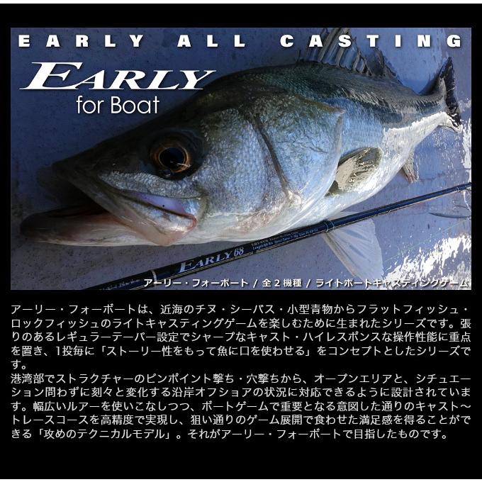未使用品 ヤマガブランクス アーリー 68M for Boat EARLY for Boat | YAMAGA Blanks