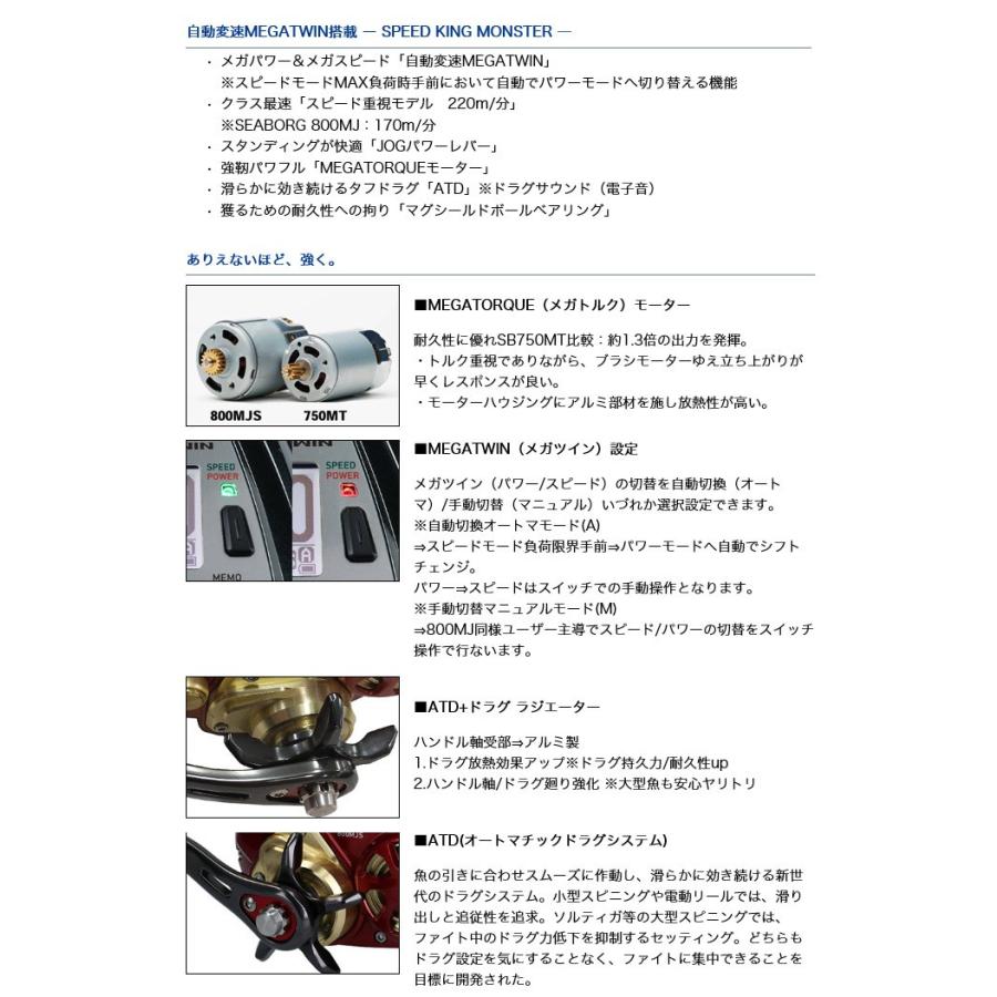 ダイワ 19 シーボーグ 800mjs 19年モデル 電動リール 6 つり具のマルニシweb店2nd 通販 Yahoo ショッピング