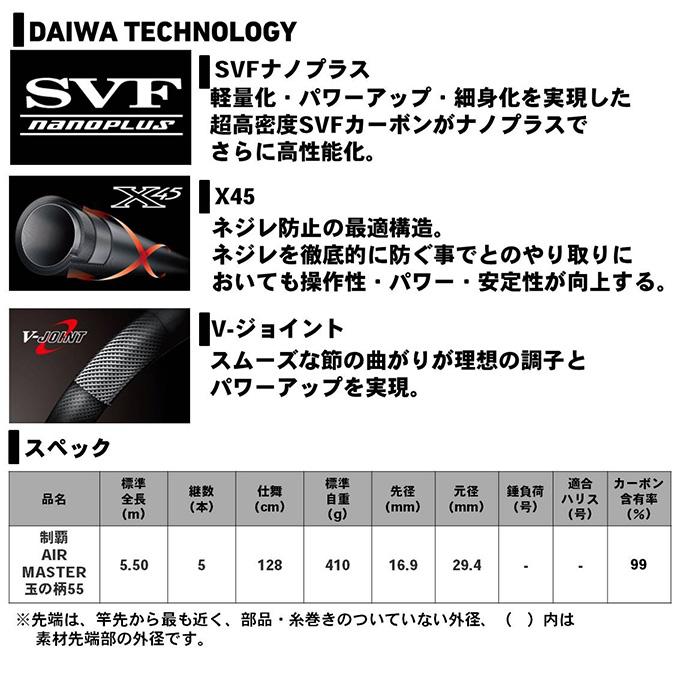 シマノ 【目玉商品】ダイワ 制覇エアマスター 玉の柄 5.5m /タモ シマノ 【目玉商品】ダイワ 制覇エアマスター 玉の柄 5.5m /タモ