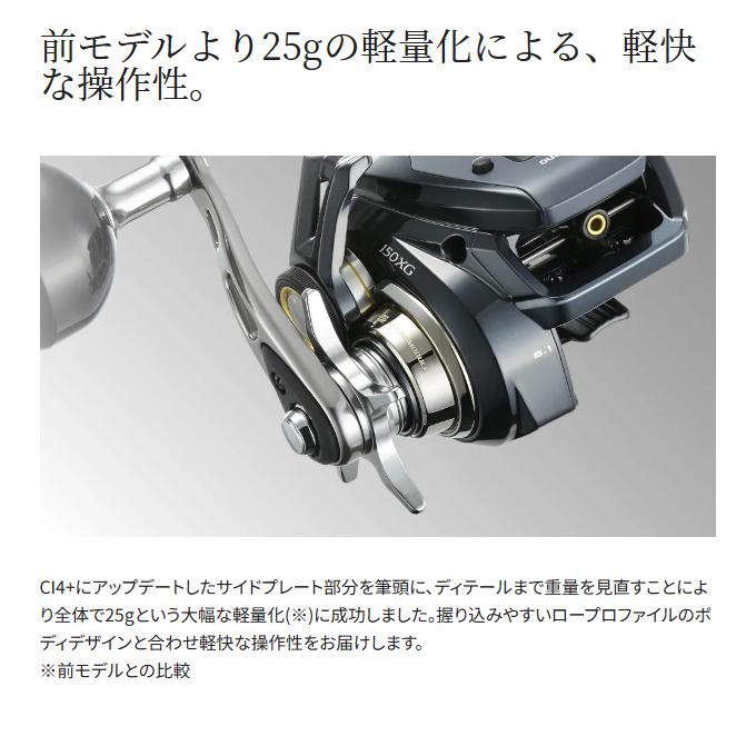 【予約商品】シマノ 24 グラップラー プレミアム 151XG 左ハンドル (2024年モデル) カウンター付き両軸リール/ライトジギング/イカメタル /(5)｜f-marunishiweb2nd｜05