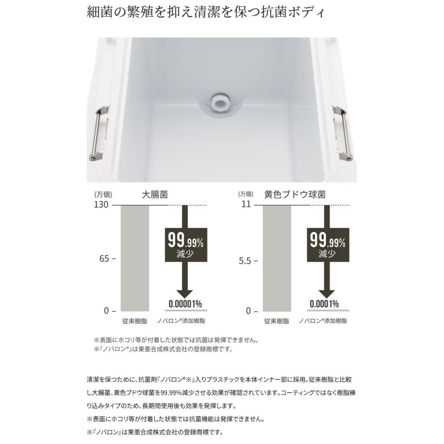 【目玉商品】シマノ フィクセル ベイシス 17L (NF-317X) ピュアホワイト (クーラーボックス) /17リットル /(7)｜f-marunishiweb2nd｜10