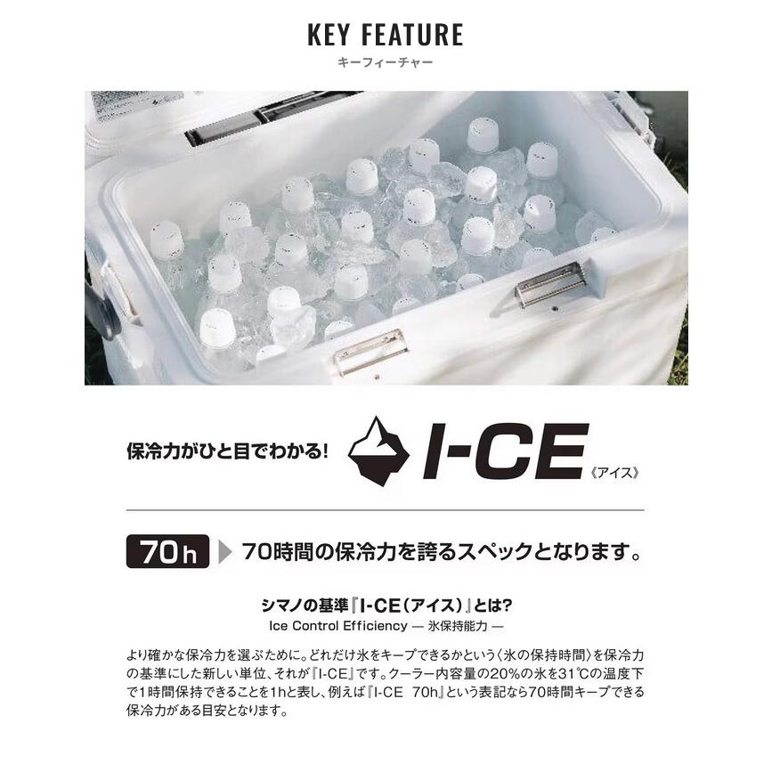 (7)シマノ スペーザ ベイシス 25L キャスター (NS-D25Y) ネイビー (クーラーボックス) /25リットル 【Σ04】の画像