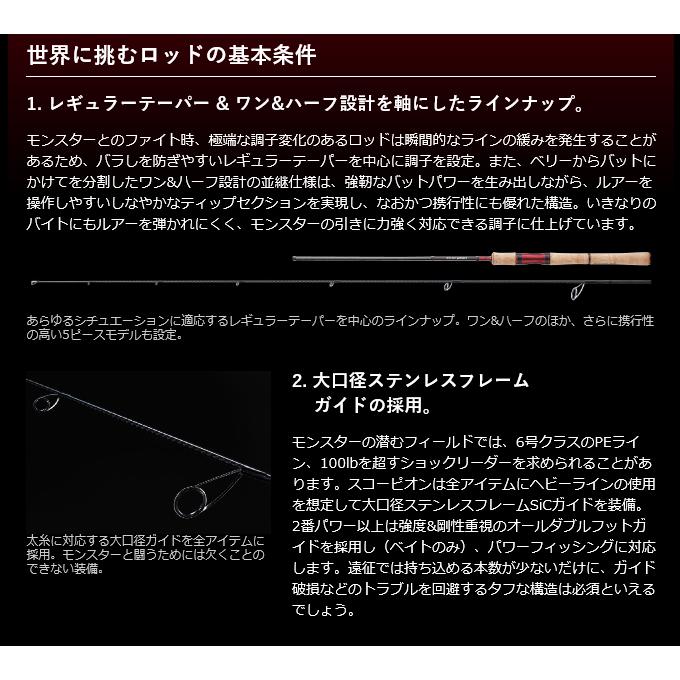シマノ スコーピオン 2704RS-2 (スピニングモデル) ワン&ハーフ2 シマノ スコーピオン 2704RS-2 (スピニングモデル) ワン&ハーフ2