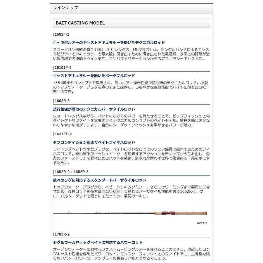 シマノ（SHIMANO） スコーピオン 1602R-5 (ベイトモデル) 5ピース