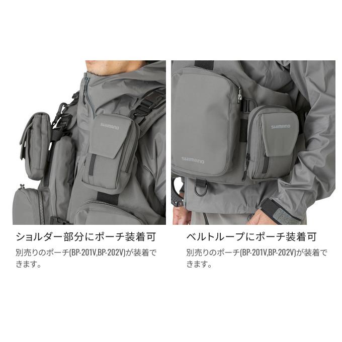 シマノ デタッチャブルゲームベスト VF-036V (グレー) シマノ（SHIMANO） (7)【目玉商品】シマノ デタッチャブルゲームベスト