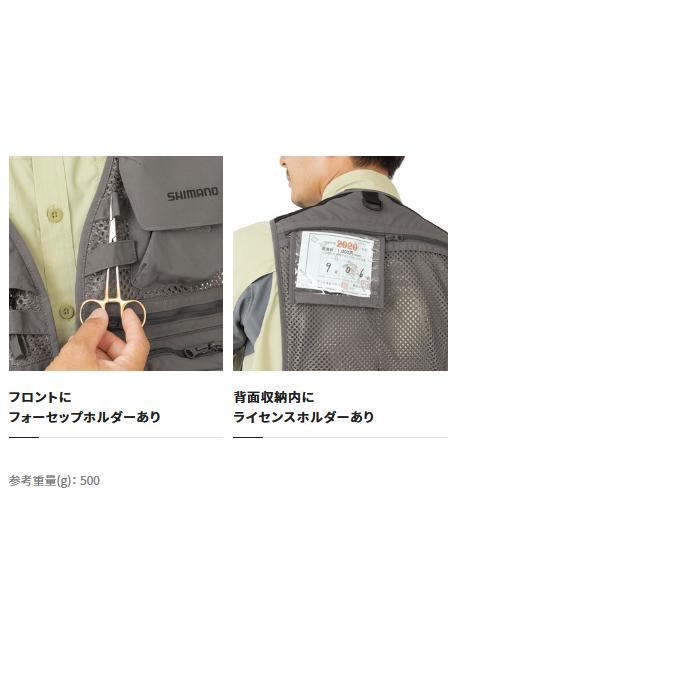 【未使用級】シマノ VE-031G　ドライシールド2WAYベストLLオリーブ 未使用級】シマノ VE-031G ドライシールド2WAYベストLLオリーブ