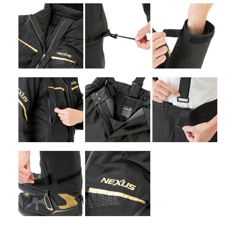 シマノNEXUS GORE-TEX 上下セット　RB-113V シマノ（SHIMANO） 【取り寄せ商品】 RB-113V (グレー／M) ネクサス