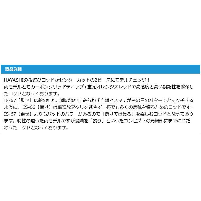 林釣漁具製作所 イザナイ スティック IS-66S(掛け) 2022年モデル (釣竿