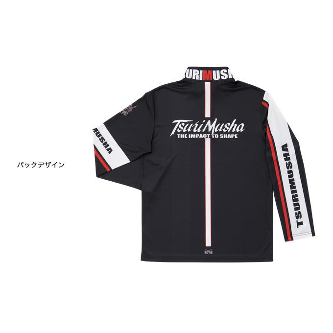 釣武者 Musha ラインジップシャツ (Lサイズ) (フィッシングウェア