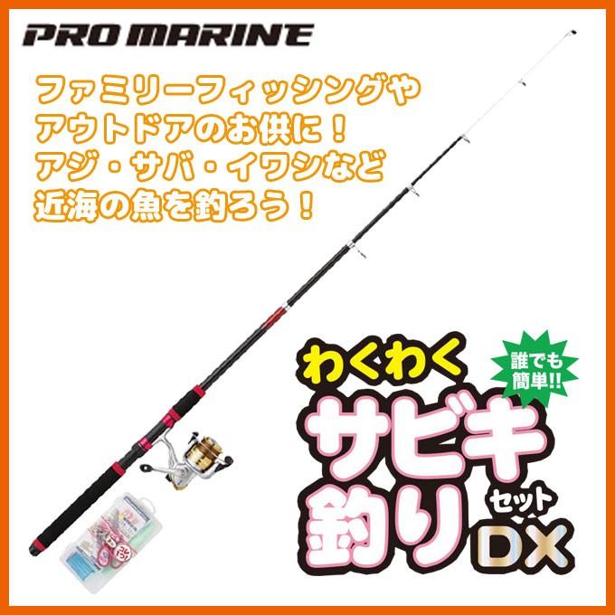プロマリン 誰でも簡単 わくわくサビキ釣りセット Dx 300 300cm 釣竿セット リール付き 代引き決済不可 5 つり具のマルニシweb店2nd 通販 Yahoo ショッピング