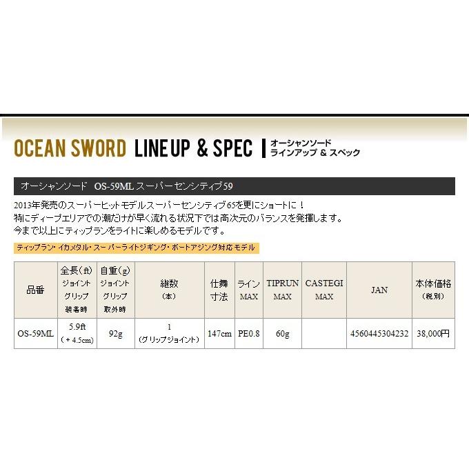 取り寄せ商品】 クレイジーオーシャン オーシャンソード (OS-59ML