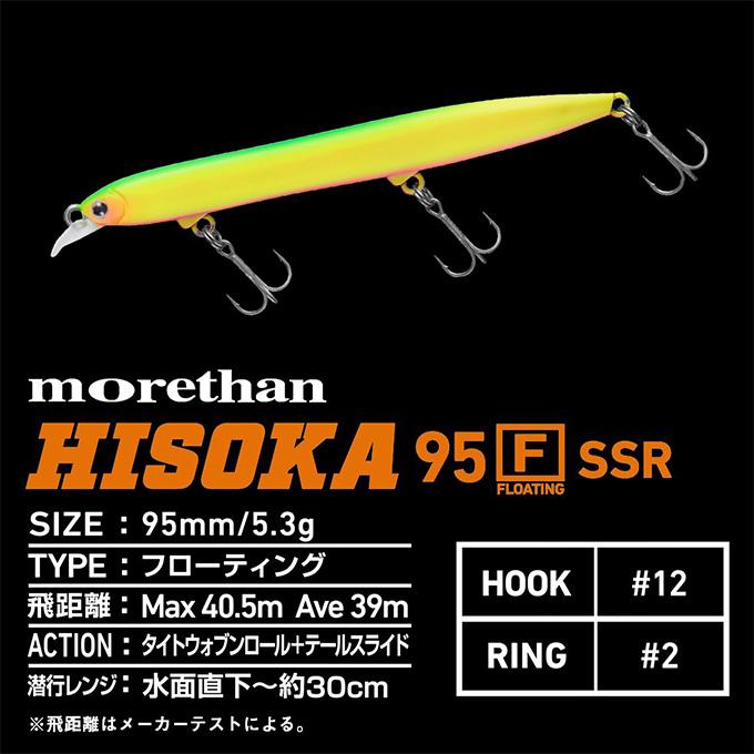 DAIWA（ダイワ） モアザン ヒソカ 95F-SSR (シーバスルアー) スリム