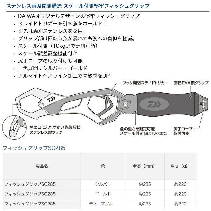 ダイワ フィッシュグリップ SC285 ディープブルー スケール付き ☆【12