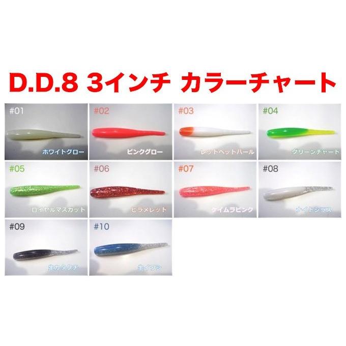 ドリームアップ DD8 (3インチ) ソルトルアー/ワーム/ドリームダート8