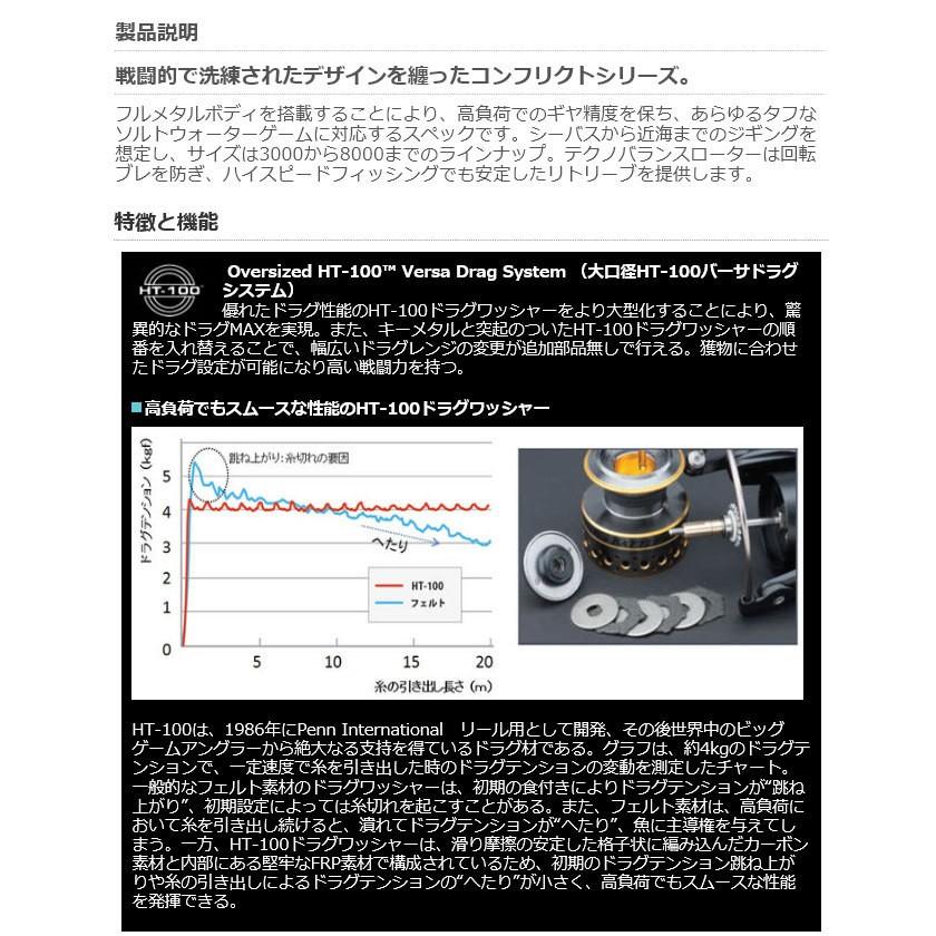 目玉商品】PENN (ペン) Conflict (コンフリクト) 8000 (スピニング