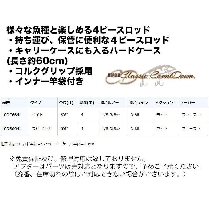 Rapara ラパラ クラシックカウントダウン Cdc664l ベイトロッド 5 R つり具のマルニシweb店2nd 通販 Yahoo ショッピング