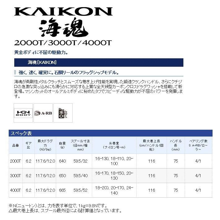 シマノ（SHIMANO） 海魂 (3000T)(右ハンドル)(2015年モデル) /(5
