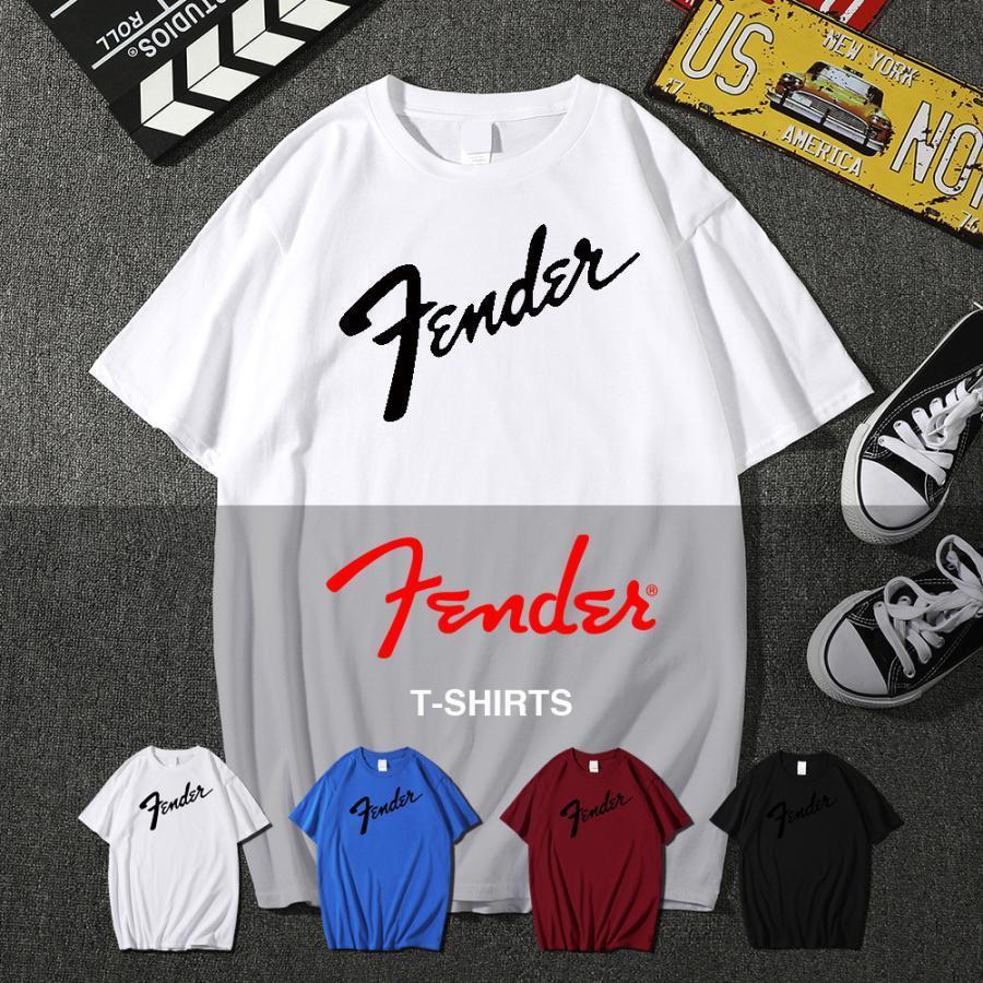 Fender フェンダー Tシャツ 全4色 ギター ロックT バンドT