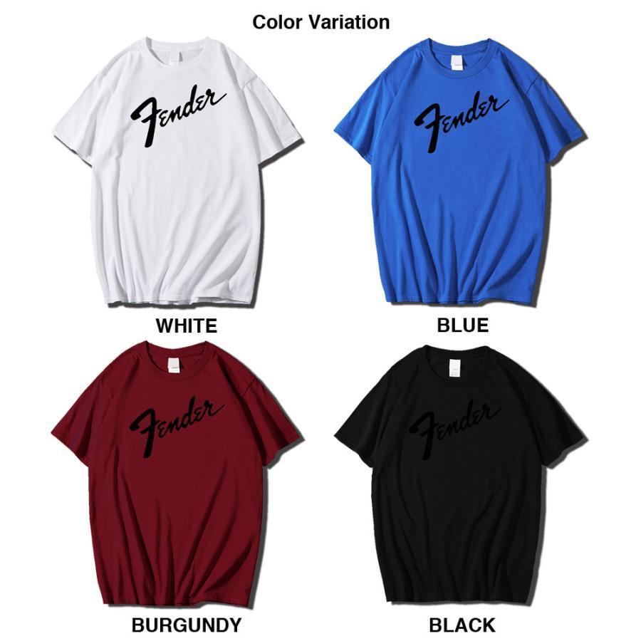 Fender フェンダー Tシャツ 全4色 ギター ロックT バンドT