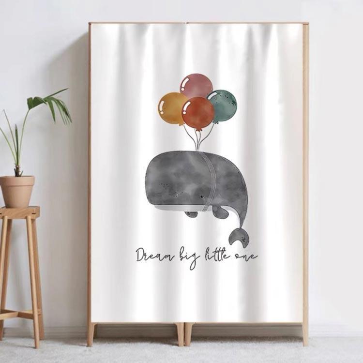 カラーボックス 目隠し カーテン 棚 ラック 布 レール付き 本棚