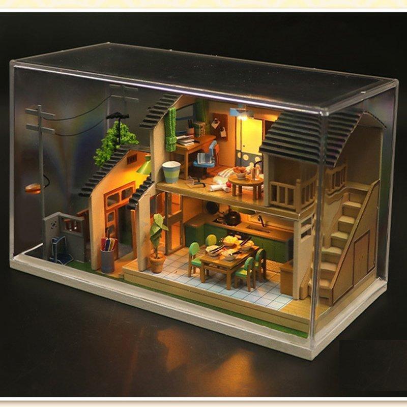 にゃん　ミニチュアハウス和風 Amazon | NOBONU ドールハウス ミニチュア 手作りキット セット