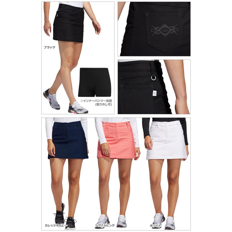 アディダススカート　アンダーパンツ付き adidas アディダス ゴルフウェア INS42 スウエットライク