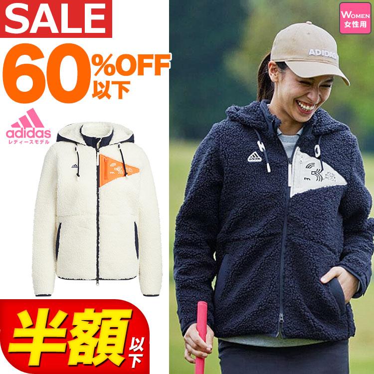 adidas アディダス ゴルフウェア BY044 ボアフリース 長袖 adidas アディダス ゴルフウェア BY044 ボアフリース 長袖