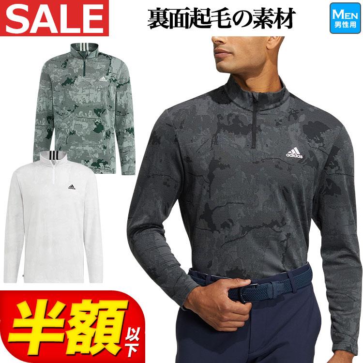 adidas（アディダス） ゴルフウェア P2340 トーナルジャカード 長袖 ストレッッチ ジップモック シャツ（メンズ） : F-NET ...
