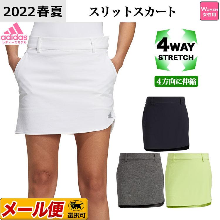 新品　Lサイズ　黒　アディダスゴルフ スリーストライプス サイドスリットスカート adidas アディダス ゴルフウェア BZ850 スリーストライプス サイド