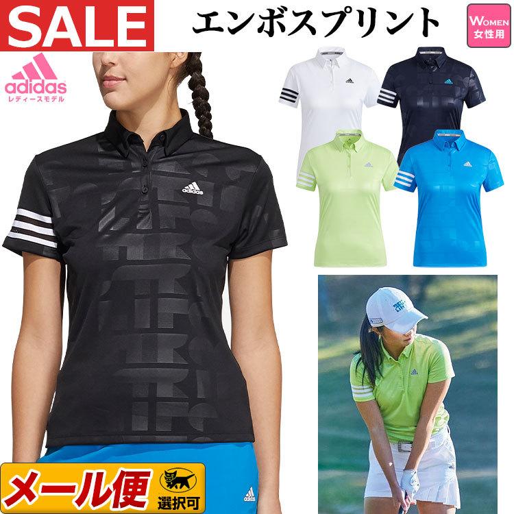 アディダス ゴルフウェア Loi52 エンボスプリント 半袖 ボタンダウン シャツ ポロシャツ 吸汗速乾 Upf50 レディース Ad 22ss Wr Loi52 F Net Golf Yahoo 店 通販 Yahoo ショッピング