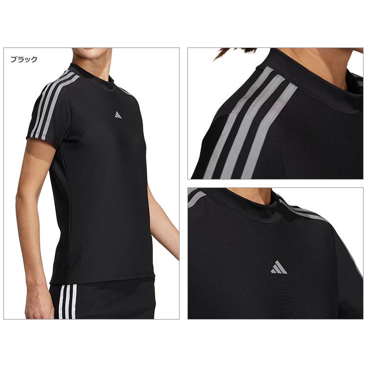 adidas アディダス ゴルフウェア NMJ69 スリーストライプス 半袖 adidas アディダス ゴルフウェア NMJ69 スリーストライプス 半袖