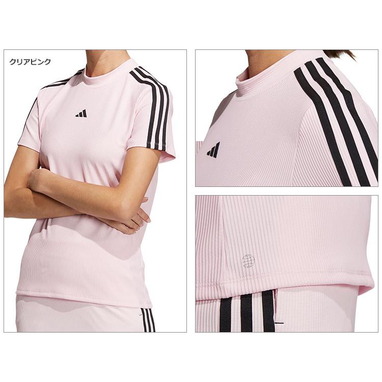 adidas アディダス ゴルフウェア NMJ69 スリーストライプス 半袖 adidas アディダス ゴルフウェア NMJ69 スリーストライプス 半袖