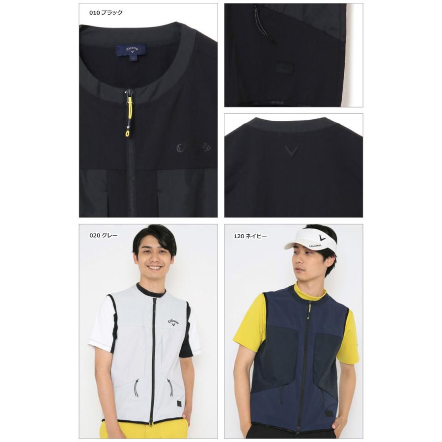 Callaway（キャロウェイ）メンズ フルジップベスト C21216100 Callaway（キャロウェイ） ゴルフウェア C21216101 8WAYストレッチ