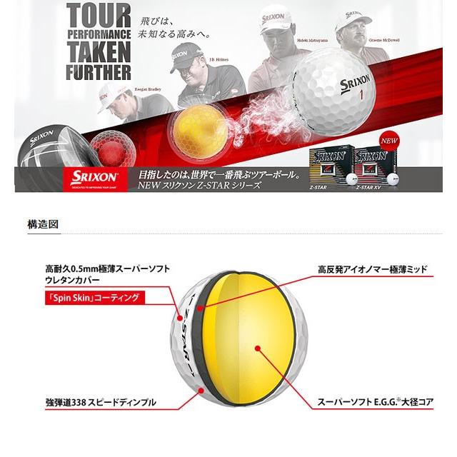 SRIXON 2017 ダンロップ スリクソン Z-STAR / XV ゴルフボール 1ダース
