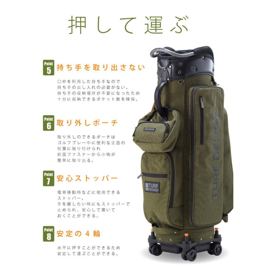 ゴルフバッグ 5分割 ターフデザイン ゴルフバッグ 5分割 ターフデザイン - メルカリ