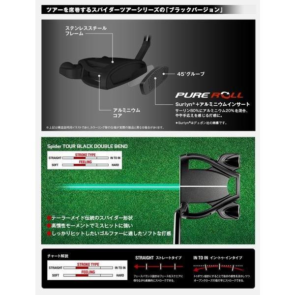 中古 Dランク 34インチ BLACK PT Spider Tour その他 サイトライン スチール ダブルベンド テーラーメイド パター