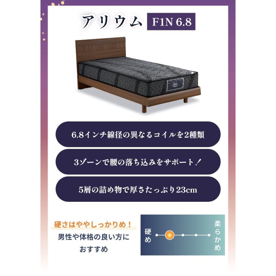 Serta サータ マットレス ベッド アリウム2232 F1N 6.8 セット Serta サータ マットレス ベッド アリウム2232 F1N 6.8 セット