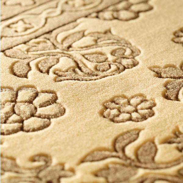 中古品 ラグ ウィルトン織 約240×240cm プレーベル バーバーウィルトン ラグ カーペット ホットカーペット対応 防炎 丈夫 ラグ 【U1935933911】(68080円)