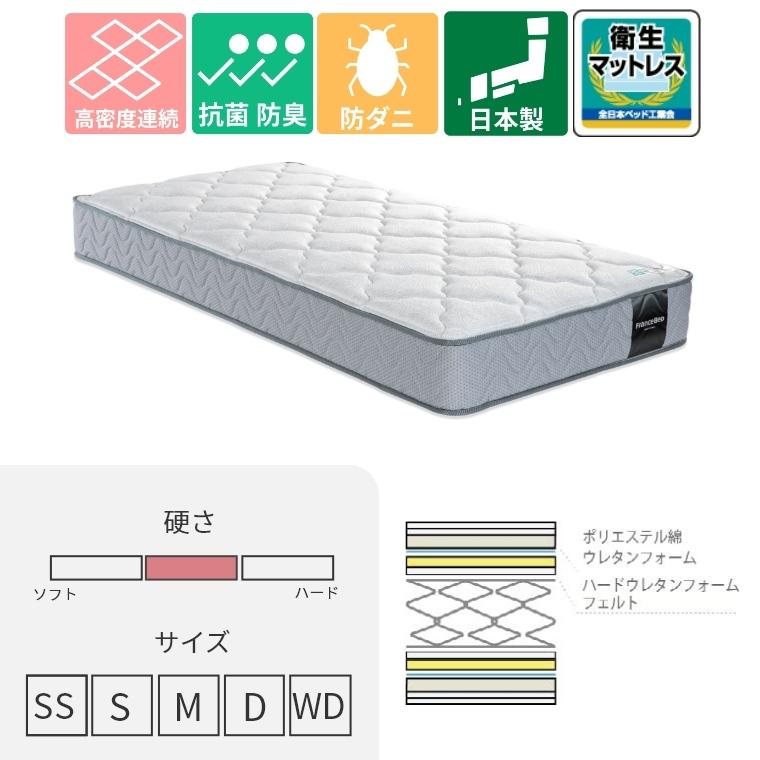 フランスベッド（FRANCEBED） マットレス 開梱設置 ワイドダブル 保証