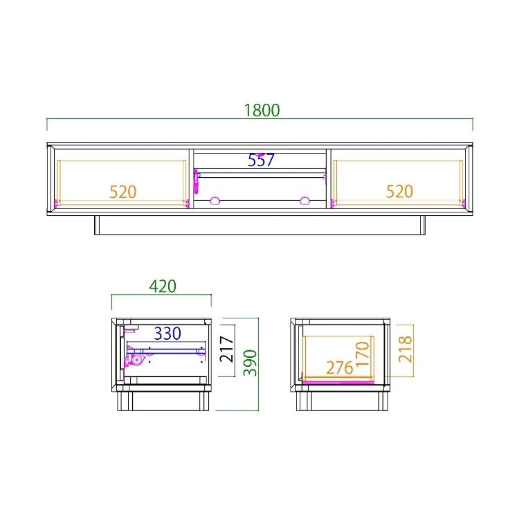 Meuble（モーブル） テレビボード 和風 Plaid プラッド 180AV