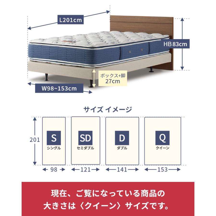 シモンズ ベッドフレーム 開梱設置 フラット2 ダブルクッション セレクション クイーン 厚み13cm ボックススプリング BN16004 BN21009 ベッド 単品 正規品_14