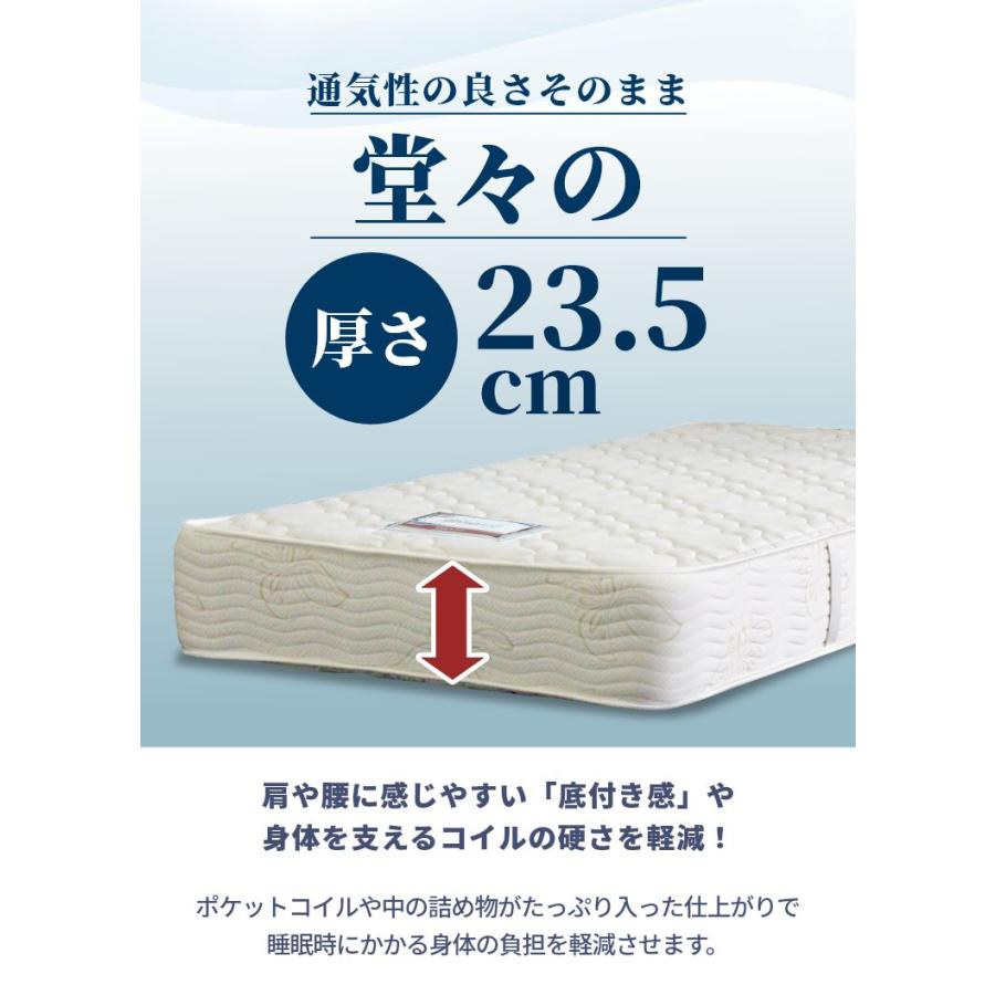 SIMMONS（シモンズ） マットレス シングル レギュラー 23.5cm厚 6.5 