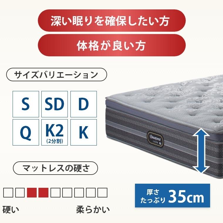 SIMMONS（シモンズ） マットレス リュクス キング2分割 プラッシュ