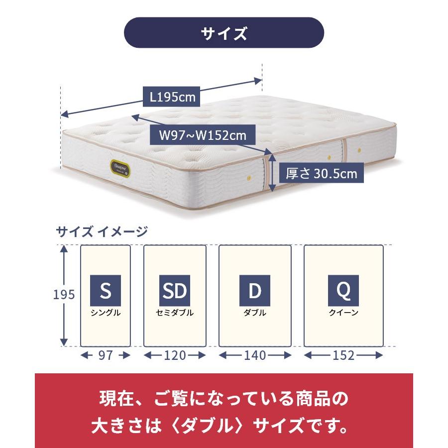 マットレス シモンズ ダブル エグゼクティブ プレミアム 30.5cm厚 7.5インチ D 開梱設置 シモンズベッド ポケットコイル AA21121｜f-news｜15