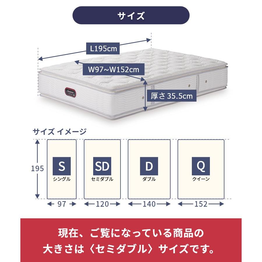 定価573500円　シモンズ　カスタムロイヤルニューフィットセミダブル&フレーム SIMMONS（シモンズ） レビュー特典 マットレス セミダブル カスタム