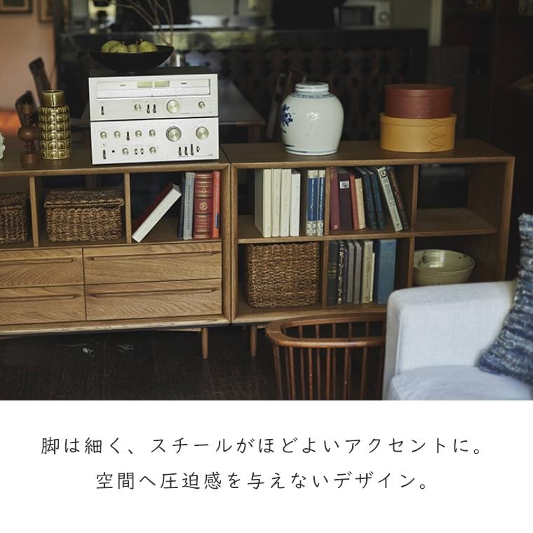 東谷 シェルフ 木製 北欧 3段 オープンシェルフ Timo(ティモ) 幅100cm