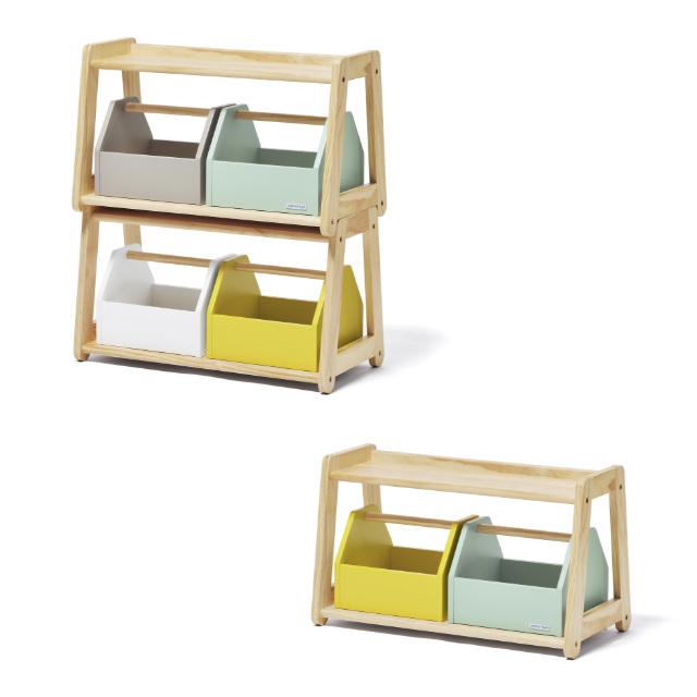 おもちゃ箱 北欧 おしゃれ 収納 ボックス キッズ収納 norsta ノスタ トイラック 大和屋 yamatoya 子ども キッズ 木製 マカロン パステル カラフル ボックス付 | ノスタ | 10