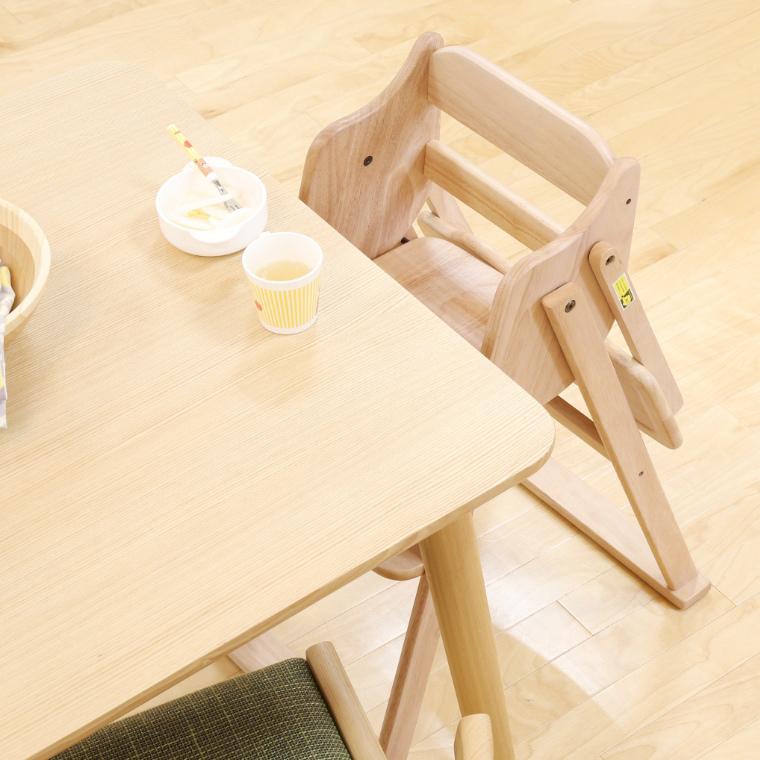大和屋 ベビーチェア たためる ハイチェア 折りたたみ キッズチェア 大和屋 yamatoya 椅子 ダイニング 木製 テーブル付き 子供用 赤ちゃん用 SGマーク付き | たためる | 07