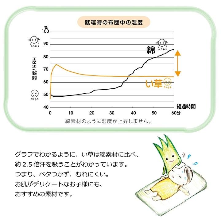 寝ござ 子供 ベビーマット い草マット お昼寝マット 昼寝マット ベビーサイズい草 日本製 畳 ベビー用 子ども用 敷きパッド 敷パッド シーツ｜f-news｜09