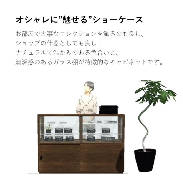 ガラス ショーケース ベック キャビネット 北欧 おしゃれ ディスプレイ